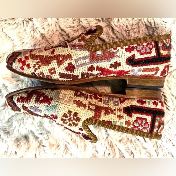 Artemis Design Co. Handmade one of a kind Anthropologie Bohemian Loafers 
Size 5 - Picture 2 of 5